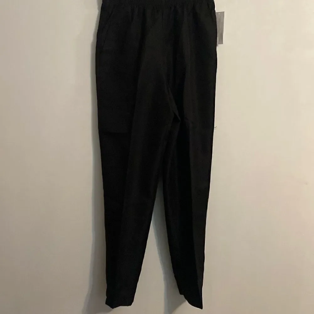 4/$25 National Black elastic waist with front pocket pants, size 12 - Picture 1 of 3